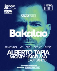 BAKALAO: ALBERTO TAPIA, MONTY, INGELMO