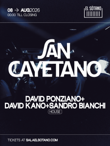 SAN CAYETANO: David Ponziano, David Kano, Sandro Bianchi
