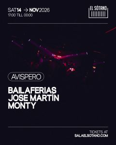 AVISPERO TARDEO: Monty, Bailaferias, Jose Martín