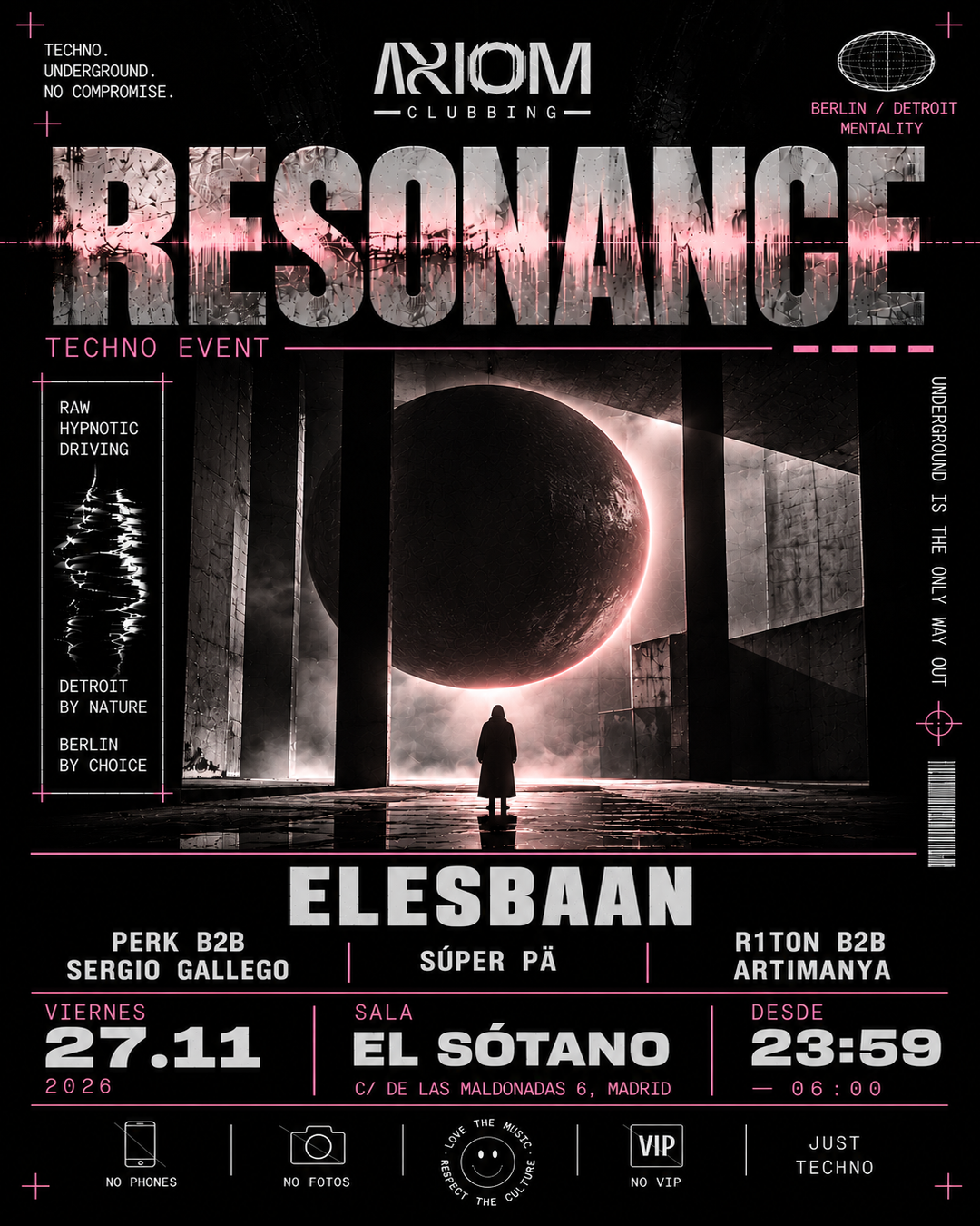 AXIOM CLUBBING: Elesbaan, Perk, SERGIO GALLEGO, R1TON, SÚPER PÄ Y ARTIMANYA